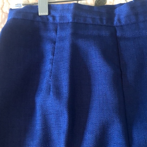 VTG  2 piece Cobalt Blue and white Pantsuit - Picture 13 of 16